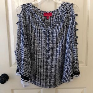 Blouse - cut out and bell sleeve.  EUC - M